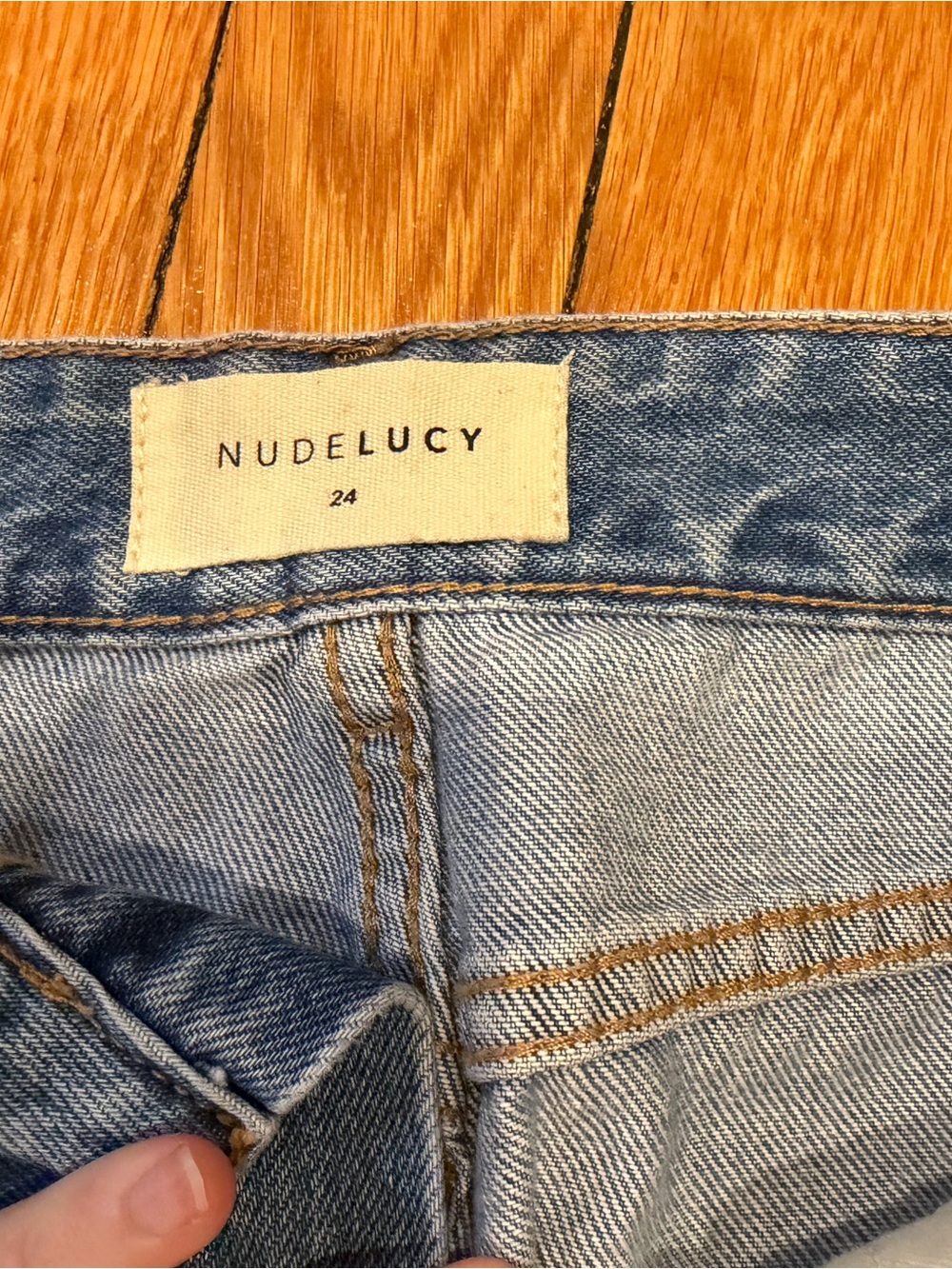 Nude Lucy Washed Light Blue Bootcut Jeans